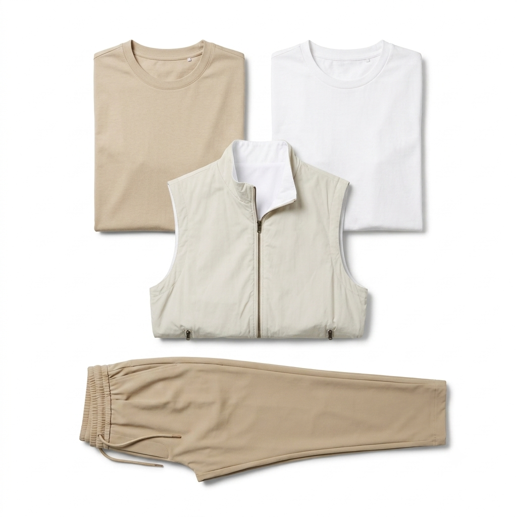 AMANI ONEST // The Signature Vest Tri-Set