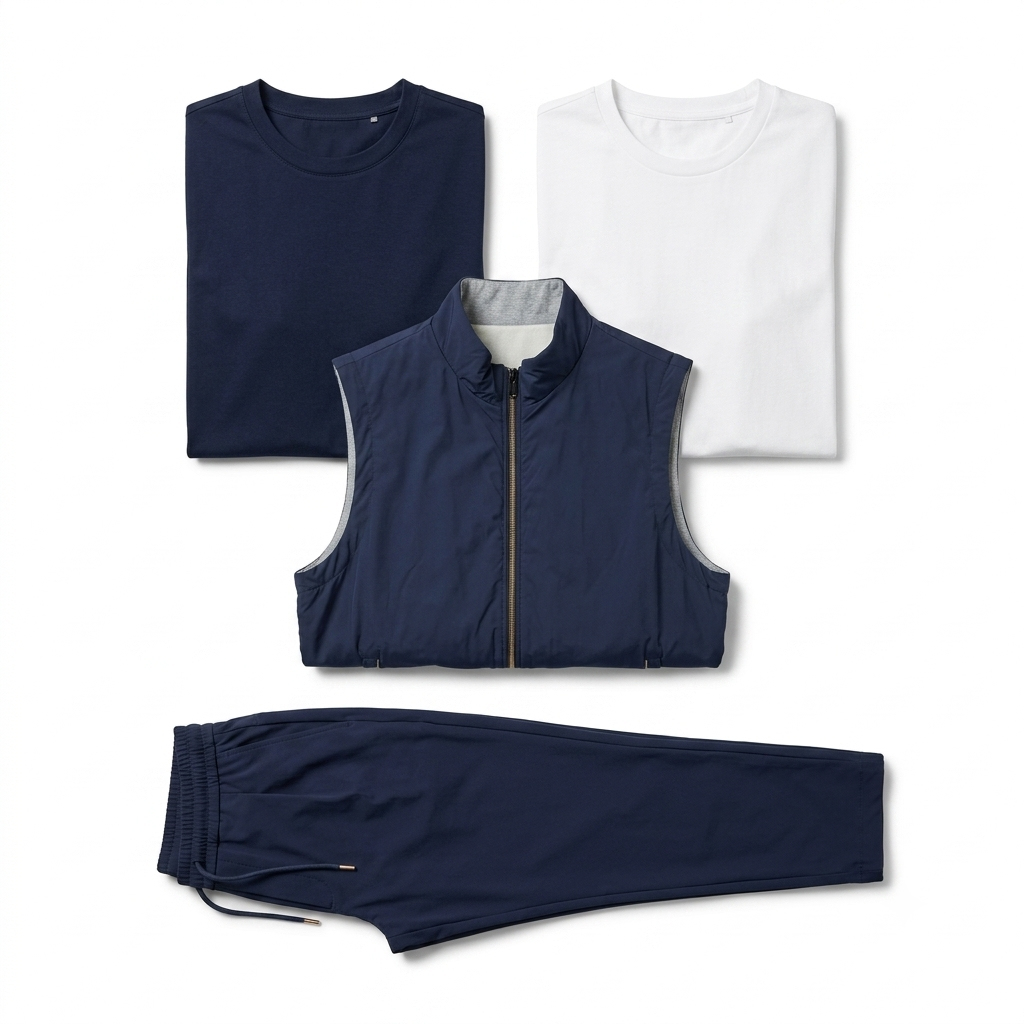 AMANI ONEST // The Signature Vest Tri-Set