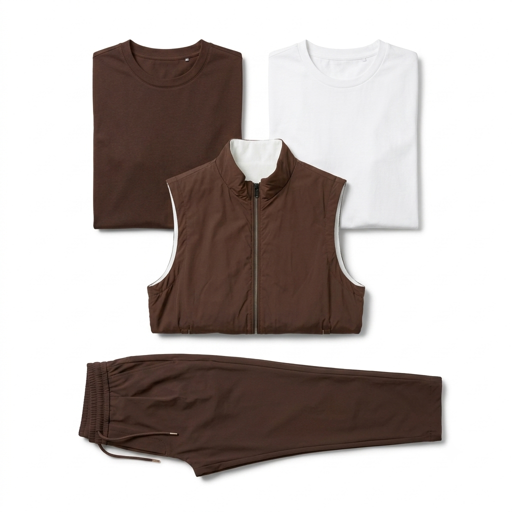 AMANI ONEST // The Signature Vest Tri-Set